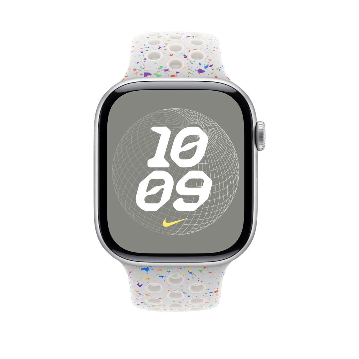 46mm Pure Platinum Nike Sport Band - M/l