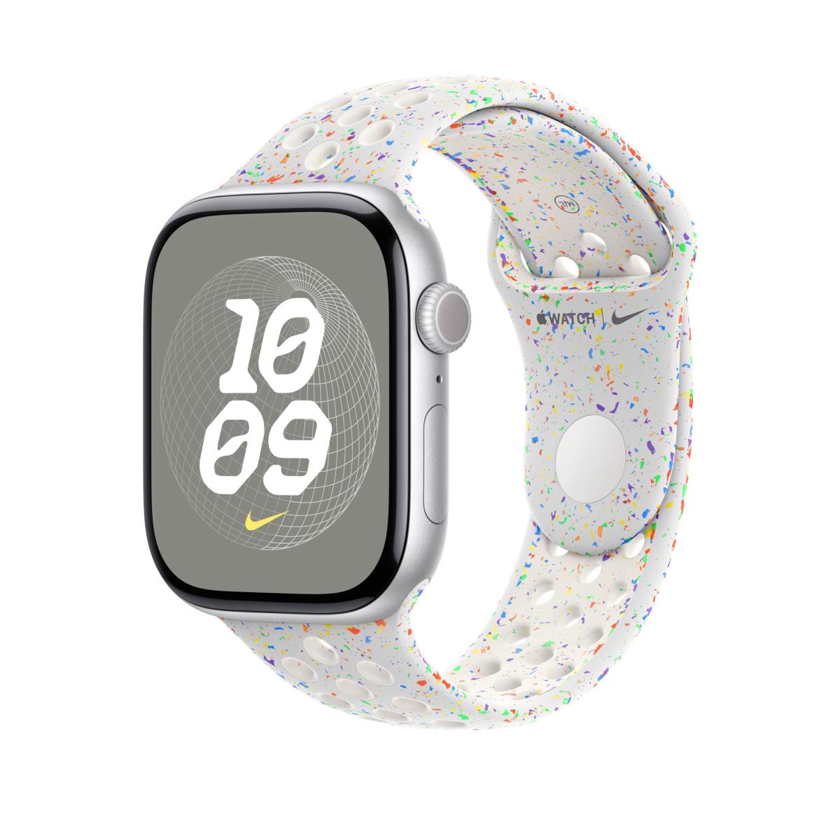 46mm Pure Platinum Nike Sport Band - M/l