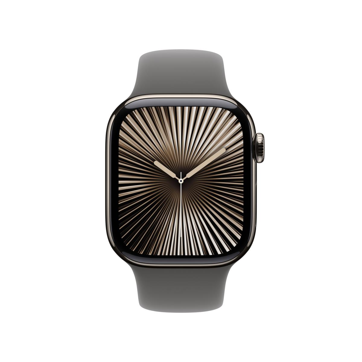 Watch Series 10 Gps + Cellular 42mm Natural Titanium Case With Stone Grey Sport Band - S/m