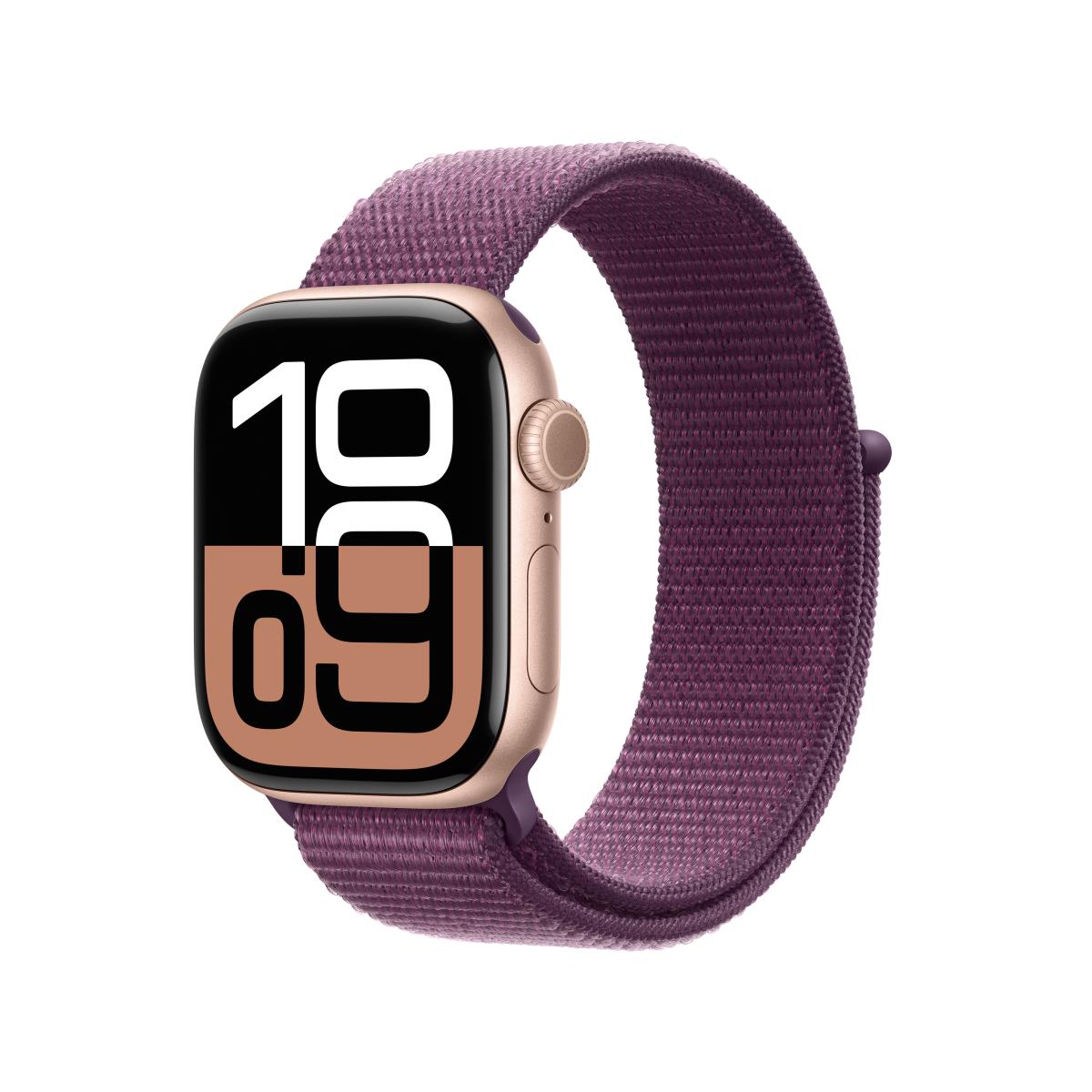 Watch Series 10 Gps + Cellular 42mm Rose Gold Aluminium Case With Plum Spo