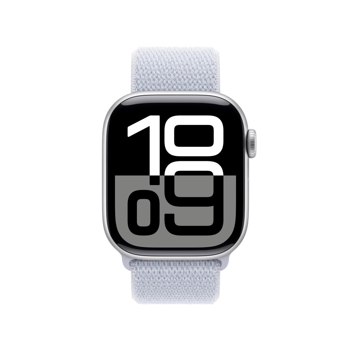 Watch Series 10 Gps + Cellular 42mm Silver Aluminium Case With Blue Cloud Sport Loop