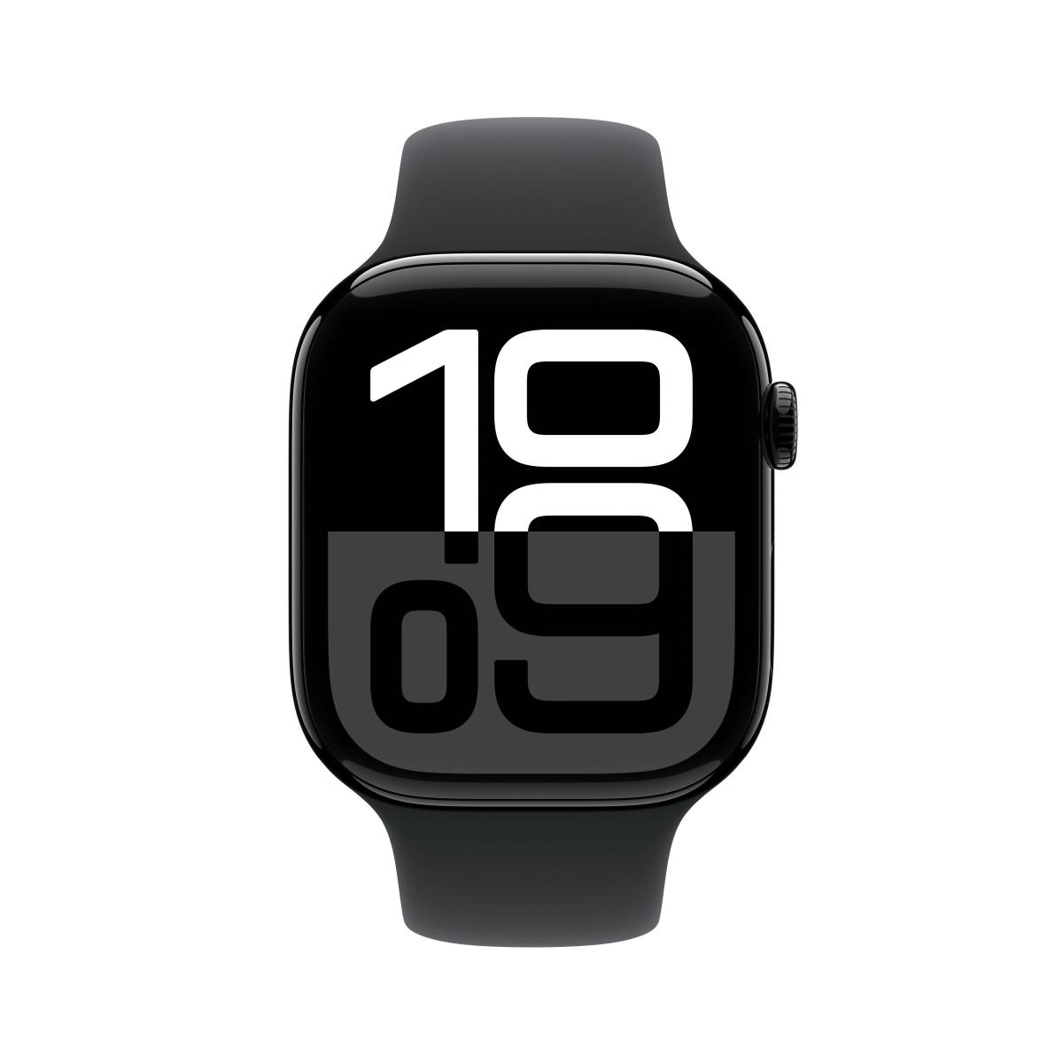 Watch Series 10 Gps + Cellular 46mm Jet Black Aluminium Case With Black Sport Band - S/m