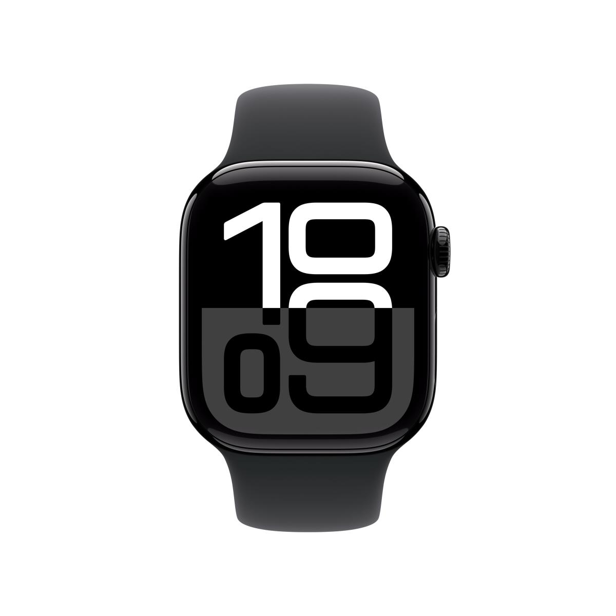 Watch Series 10 Gps 42mm Jet Black Aluminium Case With Black Sport Band - S/m