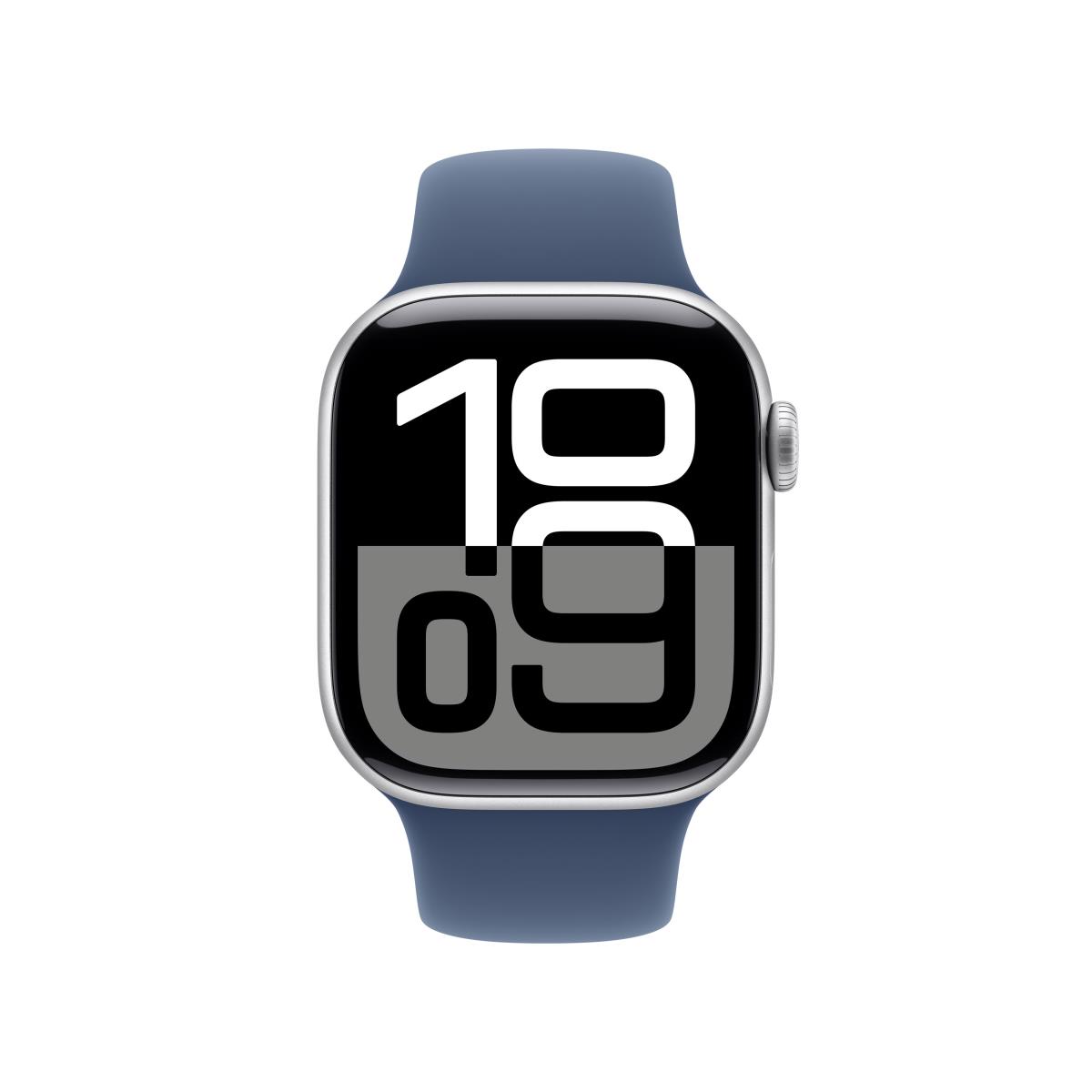 Watch Series 10 Gps 42mm Silver Aluminium Case With Denim Sport Band - M/l