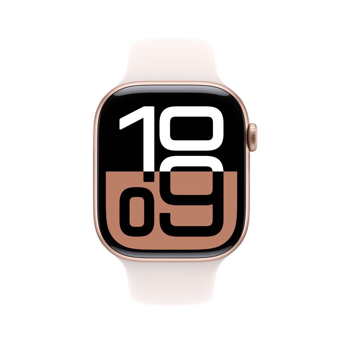 Watch Series 10 Gps 46mm Rose Gold Aluminium Case With Light Blush Sport Band - M/l