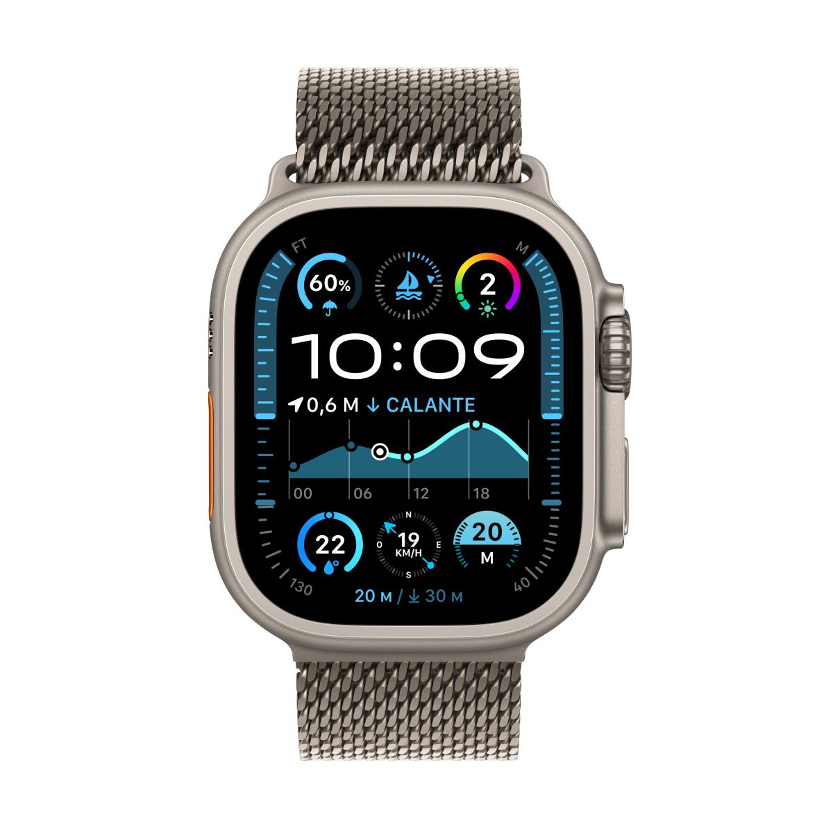 Watch Ultra 2 Gps + Cellular 49mm Natural Titanium Case With Natural Titanium Milanese Loop - S
