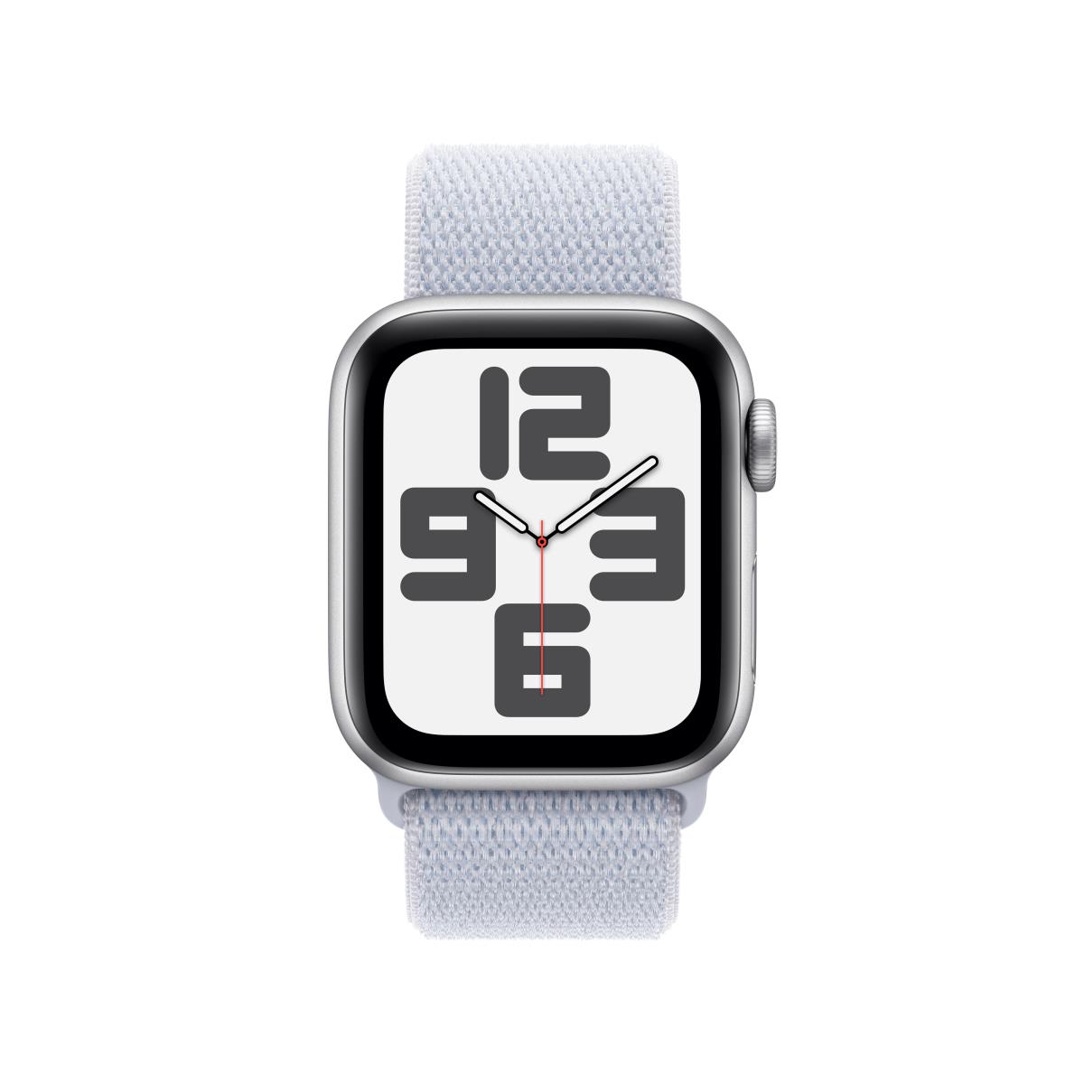 Watch Se Gps + Cellular 40mm Silver Aluminium Case With Blue Cloud Sport Loop