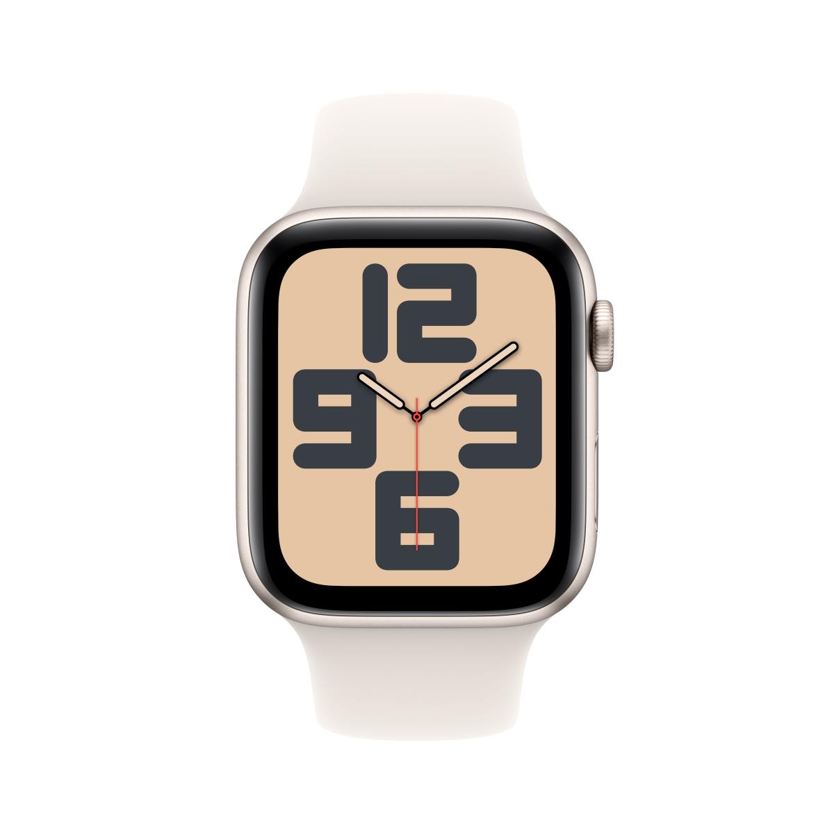 Watch Se Gps + Cellular 44mm Starlight Aluminium Case With Starlight Sport Band - S/m