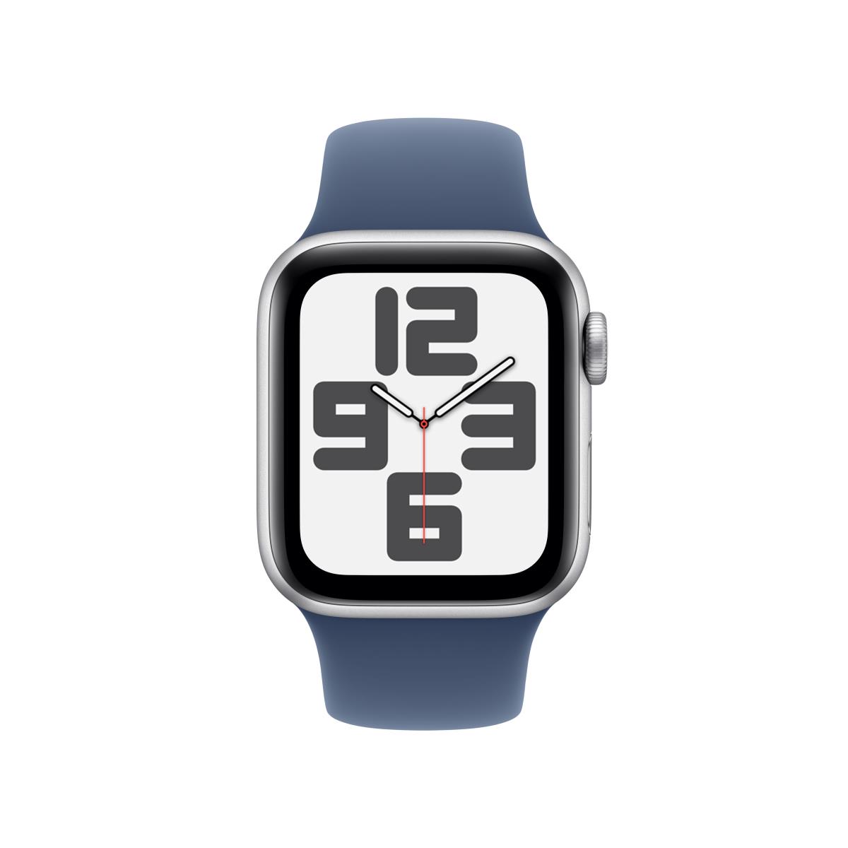 Watch Se Gps 40mm Silver Aluminium Case With Denim Sport Band - S/m