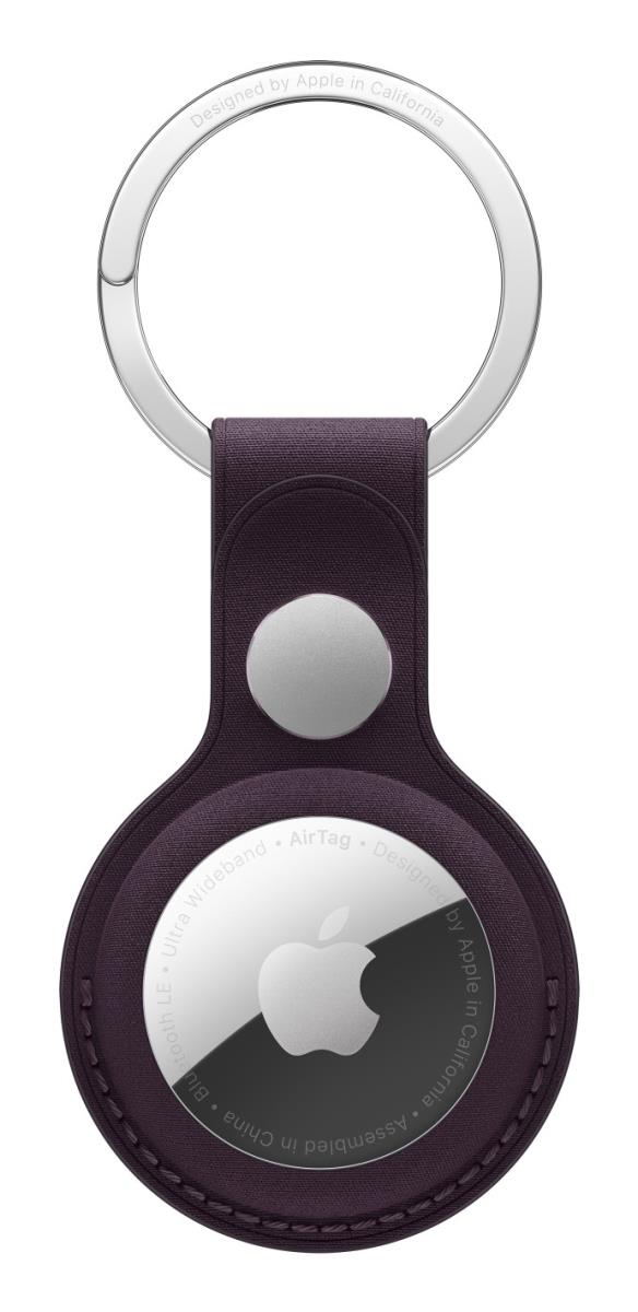 Airtag Finewoven Key Ring - Blackberry