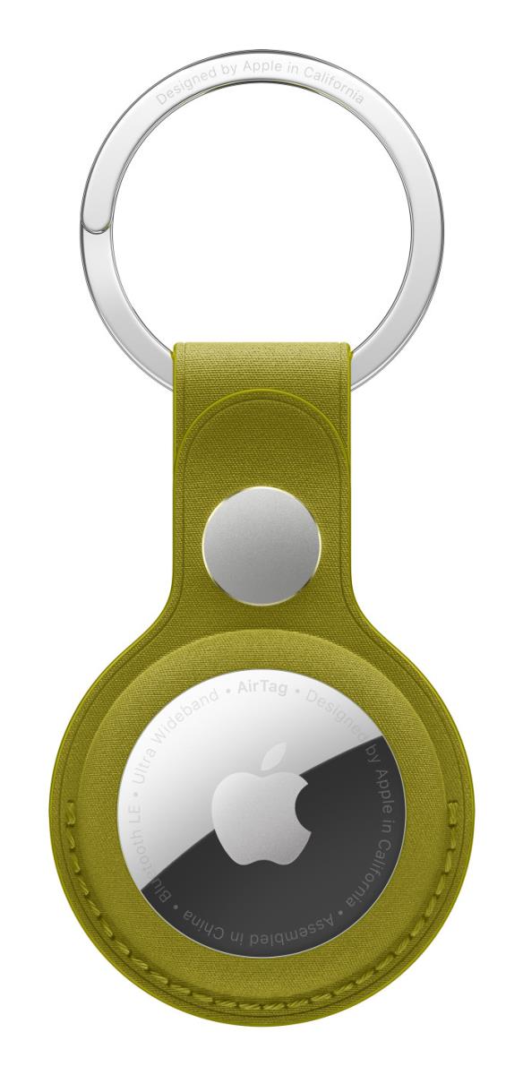 Airtag Finewoven Key Ring - Chartreuse