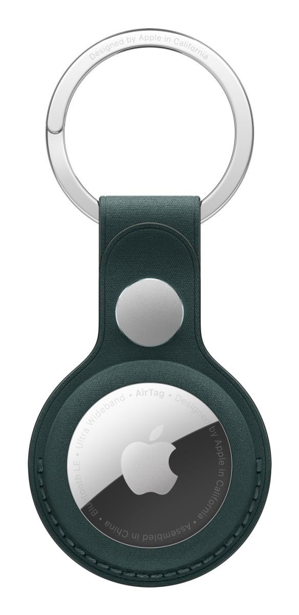 Airtag Finewoven Key Ring - Dark Green