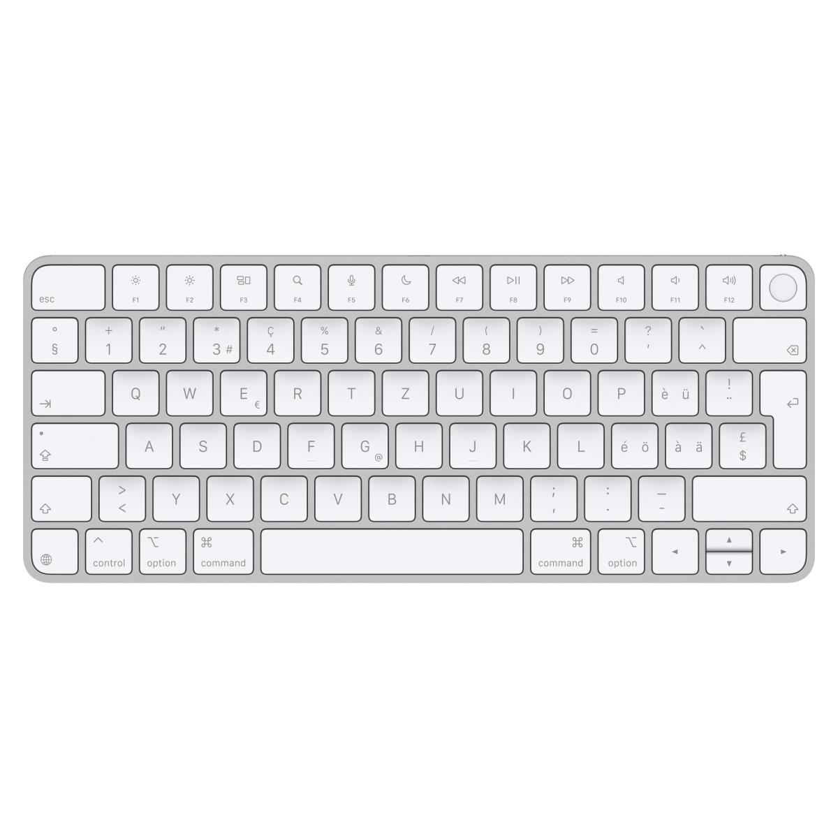Magic Keyboard With Touch Id For Apple Silicon - White - Qwertzu Swiss