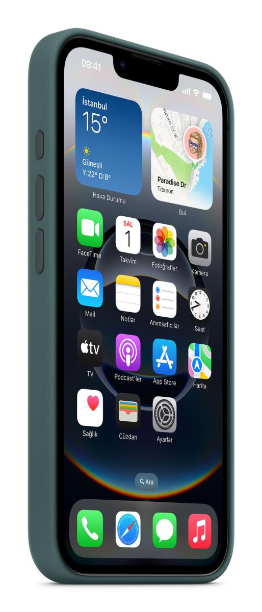 iPhone 16E - Silicon Case - Lake Green (MD3X4ZM/A)