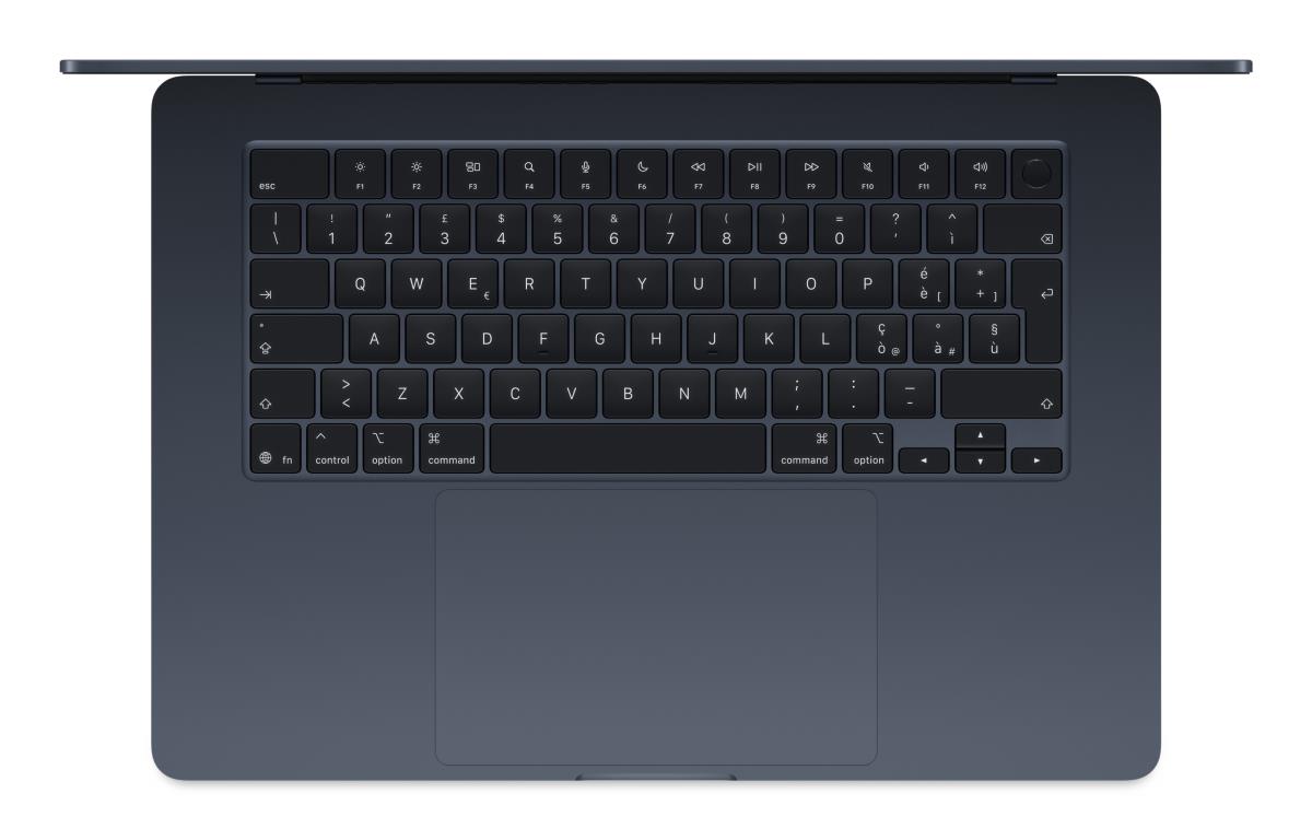 MacBook Air - 15in - M4 10-cpu/10-gpu - 16GB Ram - 256GB - Midnight - Azerty French