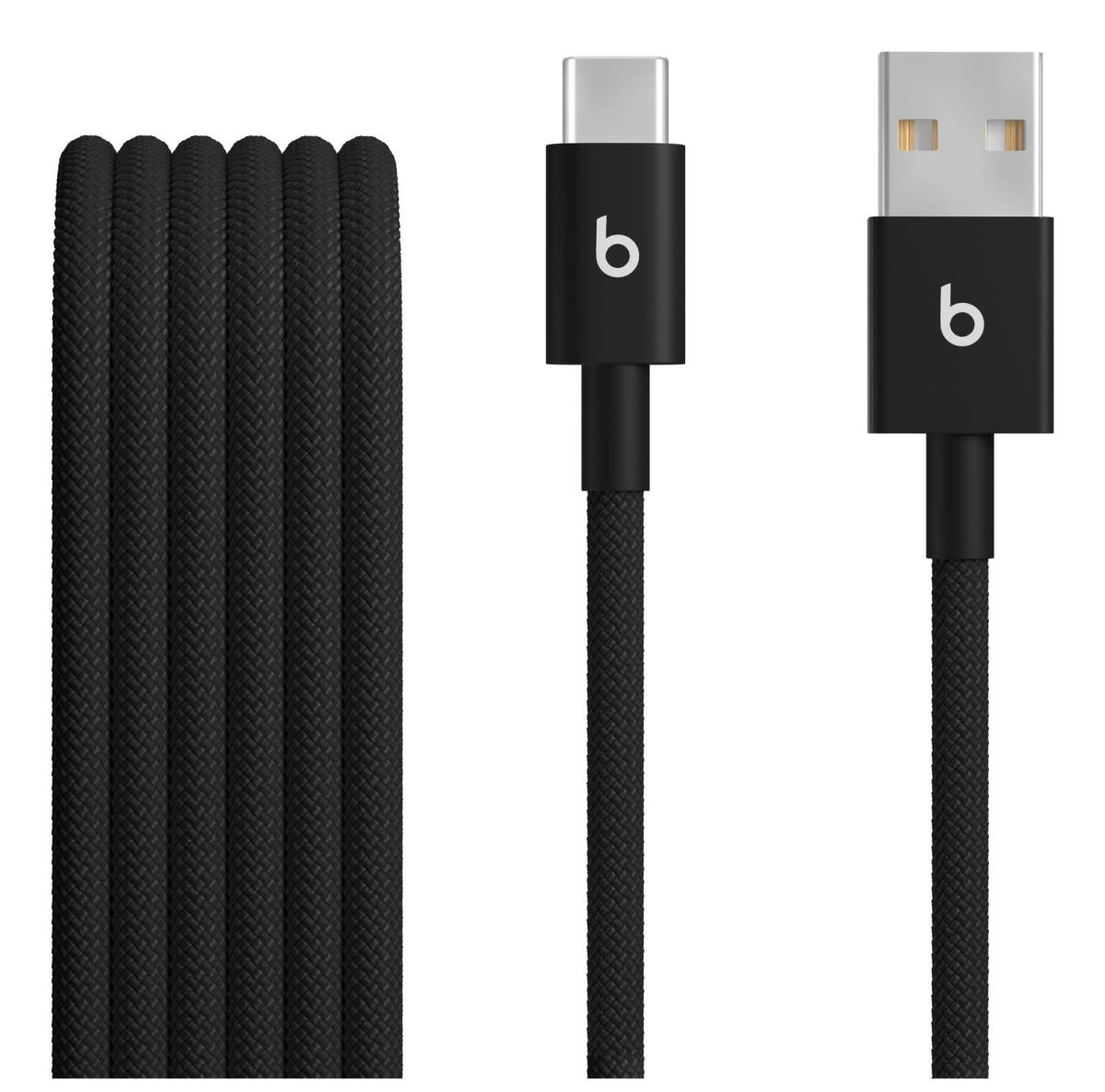 Beats USB-a To USB-c Woven Cables 1.5m - Bolt Black 2-pack