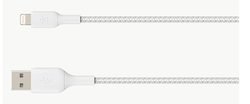 Lightning To USB-a Cable Braid 2m White