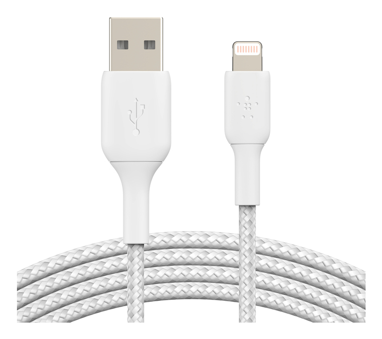 Lightning To USB-a Cable Braid 2m White