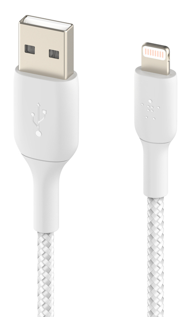 Lightning To USB-a Cable Braid 2m White