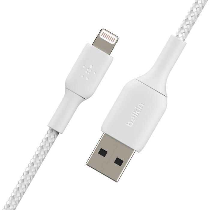 Lightning To USB-a Cable Braid 2m White