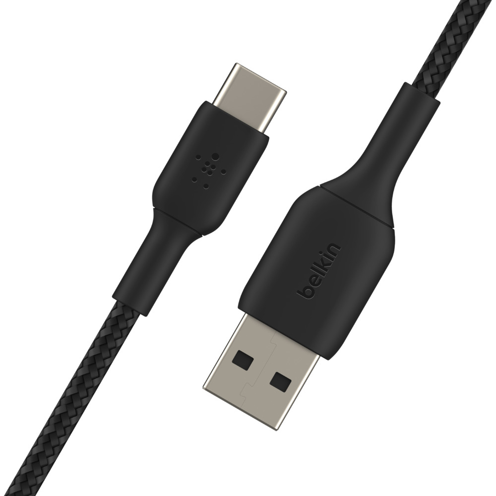 USB-a To USB-c Cable Braided 3m Black