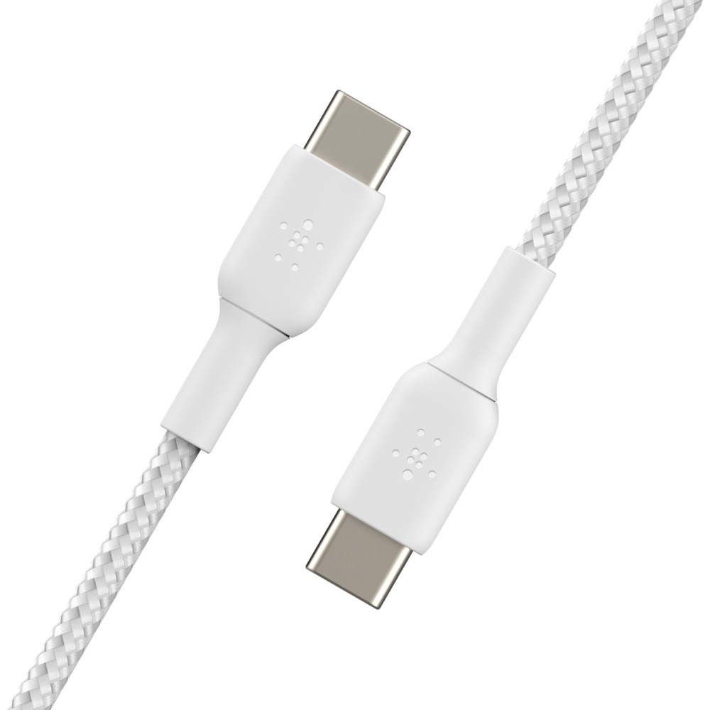 USB-c To USB-c Cable Braided 1m White