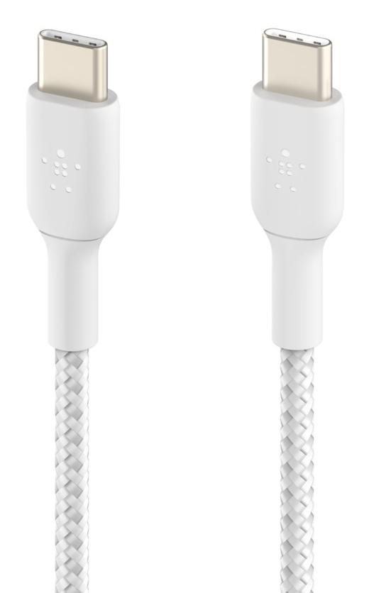 USB-c To USB-c Cable Braided 1m White