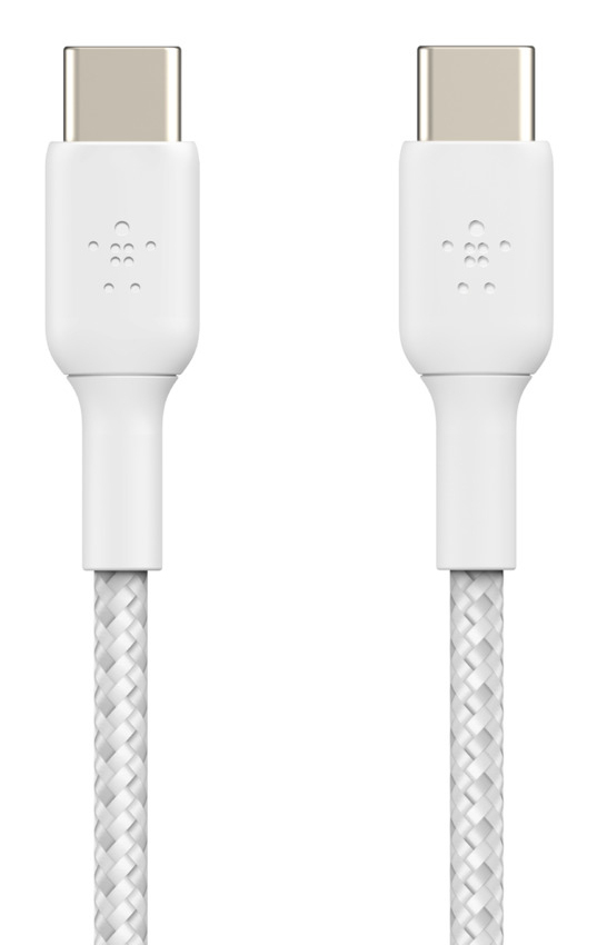USB-c To USB-c Cable Braided 1m White