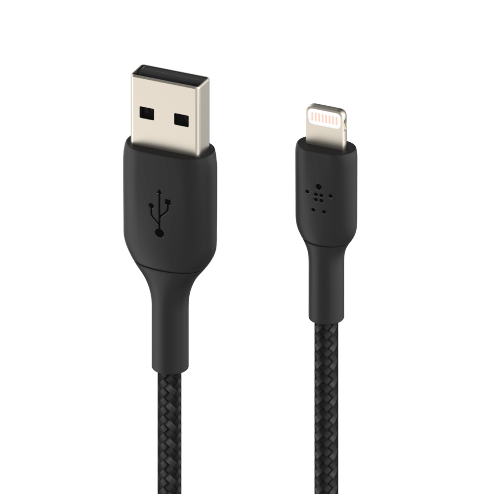 Lightning To USB-a Cable Braid 1m Black