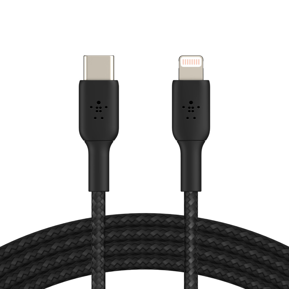 Lightning To USB-c Cable Braid 2m Black