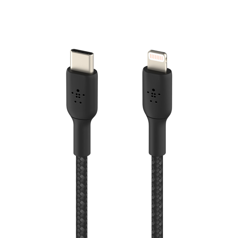Lightning To USB-c Cable Braid 2m Black