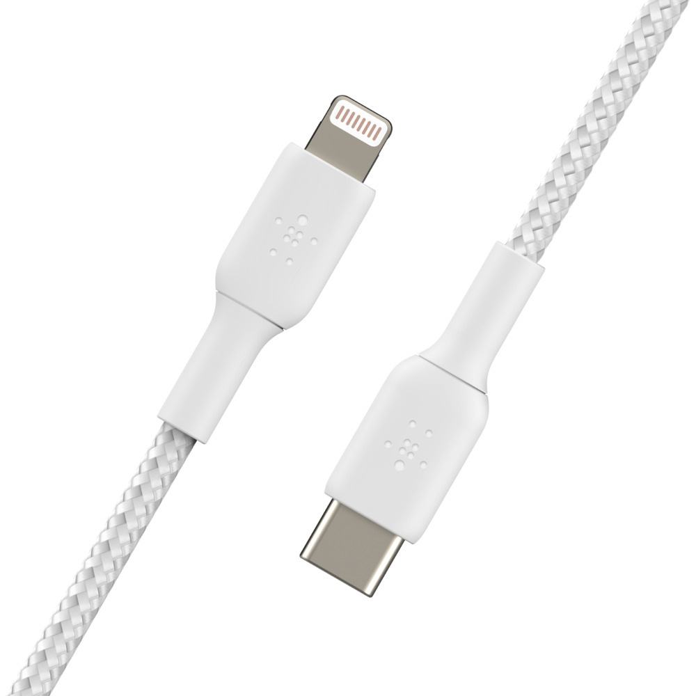 Lightning To USB-c Cable Braid 2m White