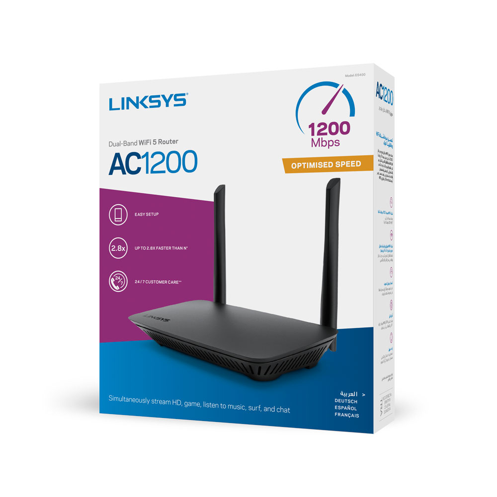 Linksys E5400 Ac1200 Wireless Router Mu-mimo