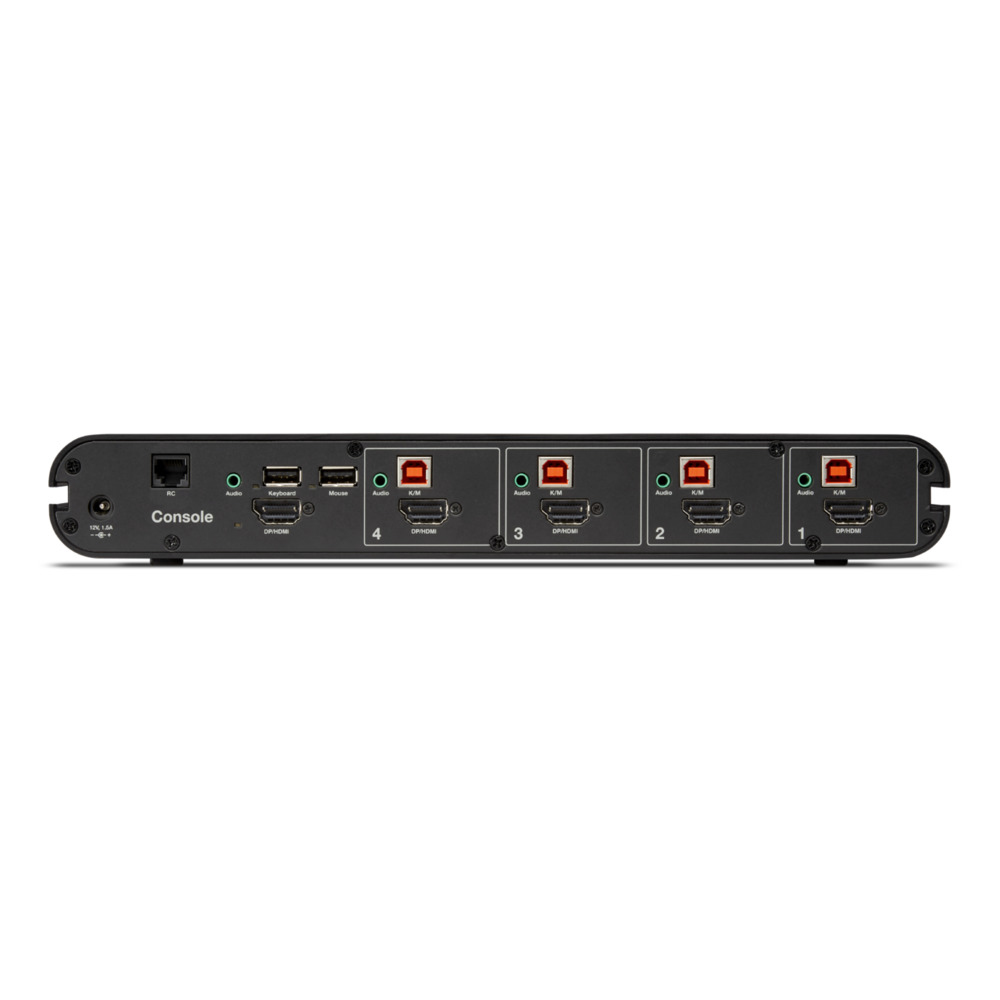 4-port Single Head Dp/hdmi To Dp/hdmi Video Secure Desktop KVM Switch No Cac Pp4.0