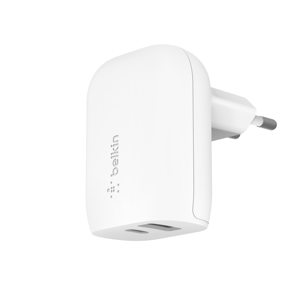 Wall Charger - Boostcharge - 1 X USB-c 1 X USB-a - With Pps 37w - White
