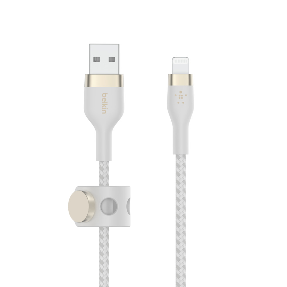 Charging Cable - Boostcharge Pro Flex - USB-a Cable With Lightning Connector - 1m - White