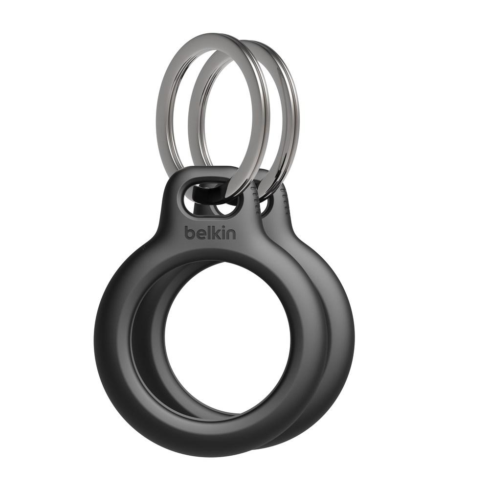 Secure Holder Keyring Airtag 2 Pcs Black