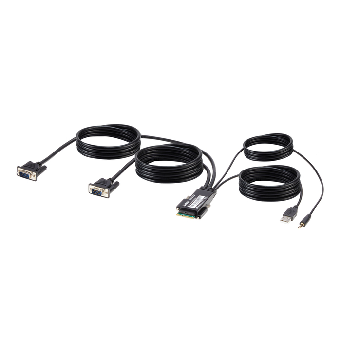 Modular Vga W/audio Dual Head Host Cable 1.8m