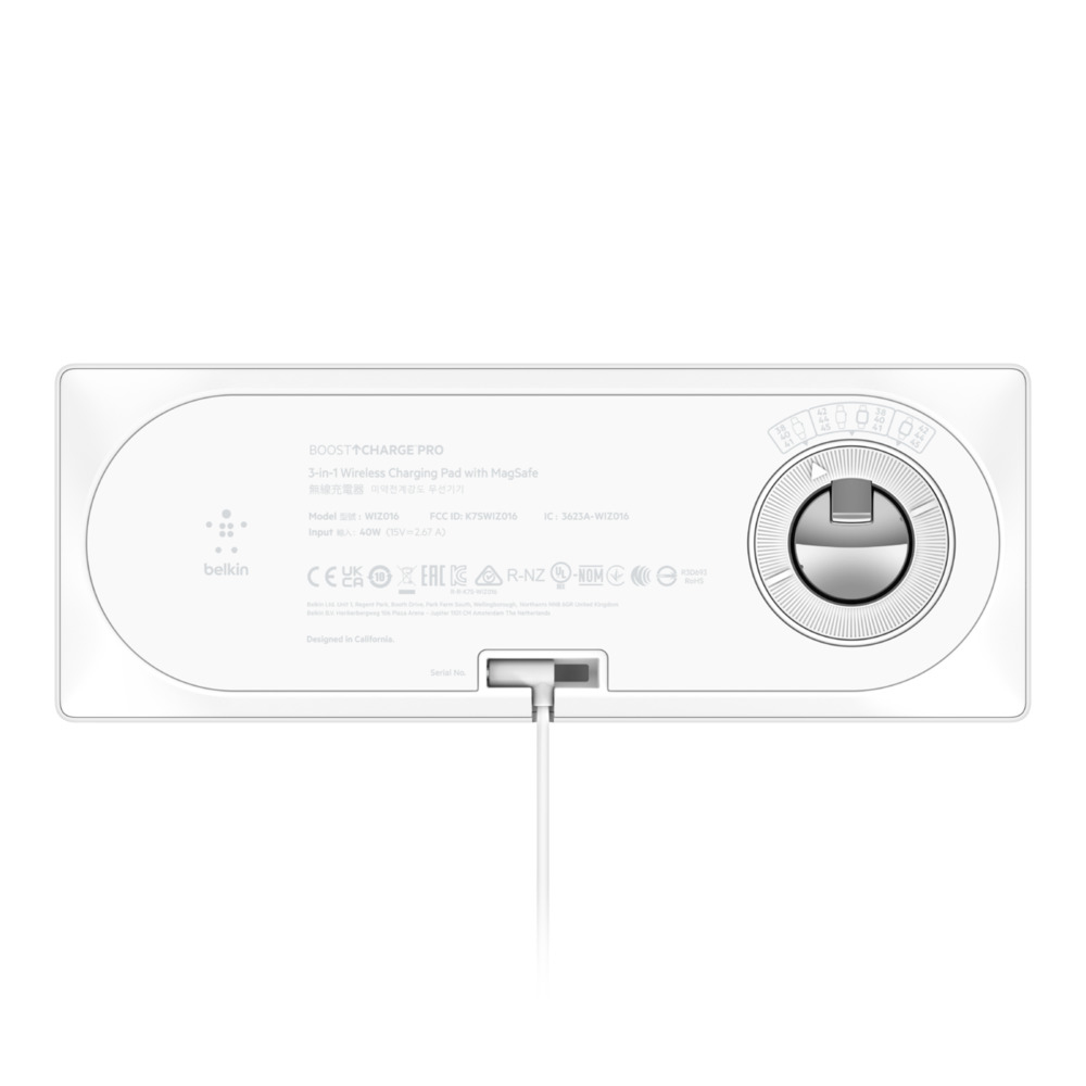 Boostcharge Pro 3-in-1 Wireless Charging Pad With Magsafe - White
