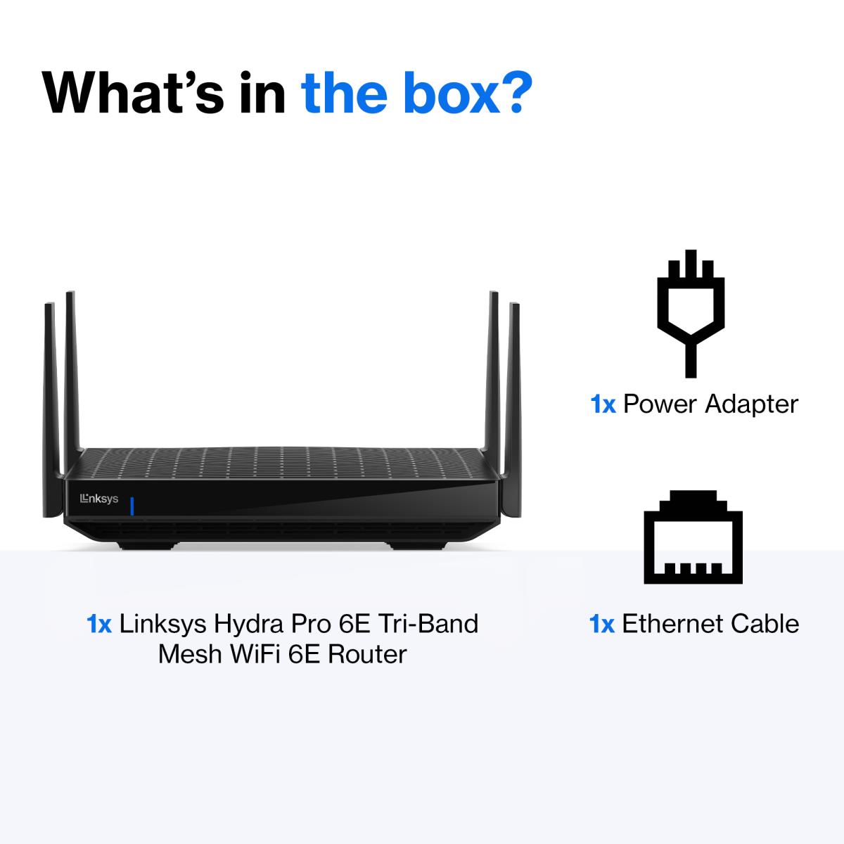 Hydra Pro 6e Wireless Router Gigabit Ethernet Tri-band (2.4 GHz / 5 GHz / 6 GHz) Black