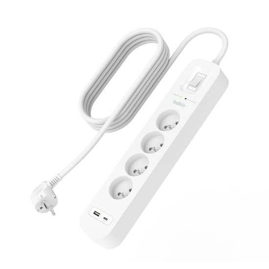 Surge Protection With USB C 4 Outlet