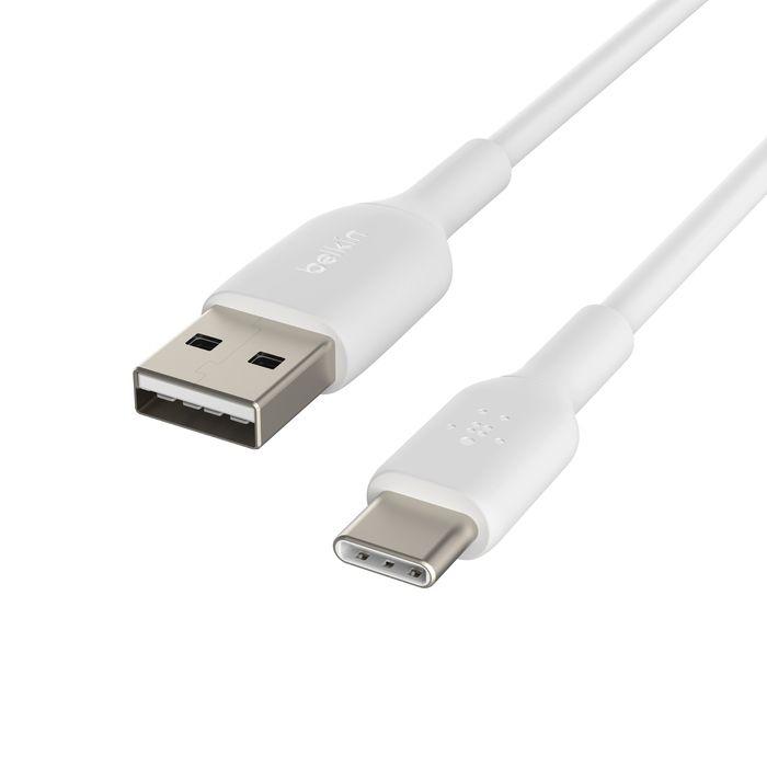 USB-a To USB-c Pvc White 1m Twin Pack