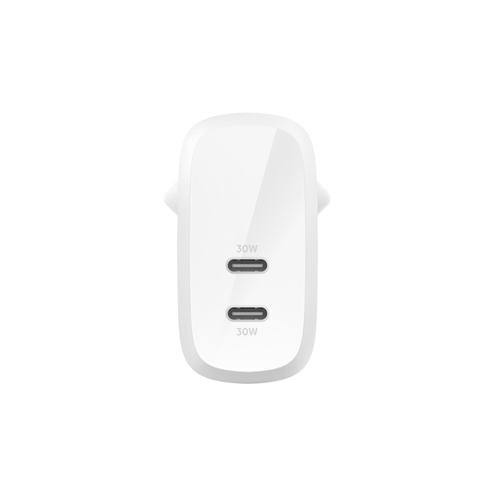Dual 30w USB-c Wall Charger Pd 60w White
