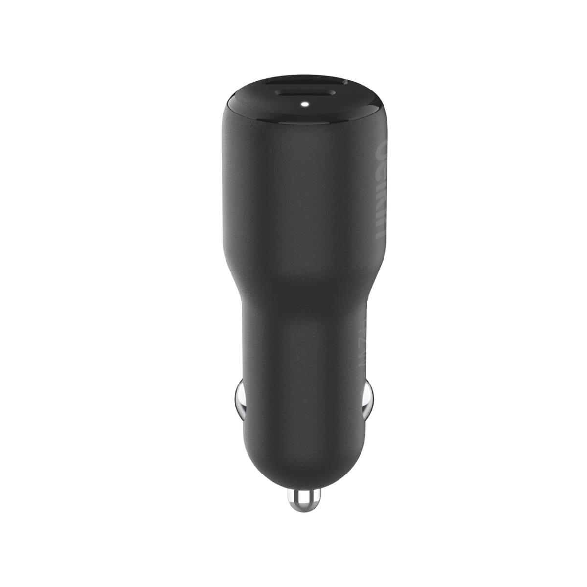 36w USB-c Pd Dual Car Charger Black