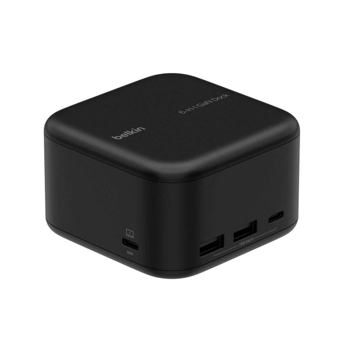 USB-c 6-in-1 Core Gan Dock Black