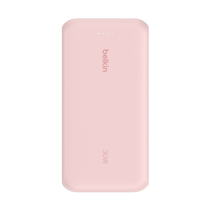 20k Pd30w Integrated USB-c Cable Power Bank Pink