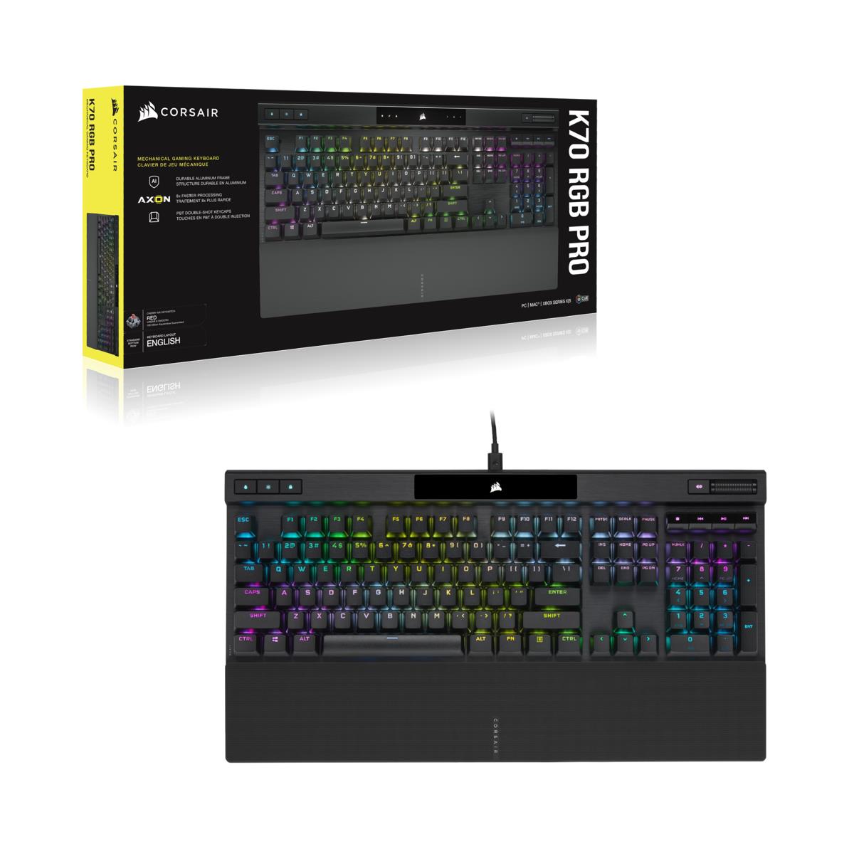 K70 RGB PRO Mechanical Gaming Keyboard - Cherry MX Brown - NA-layout QWERTY
