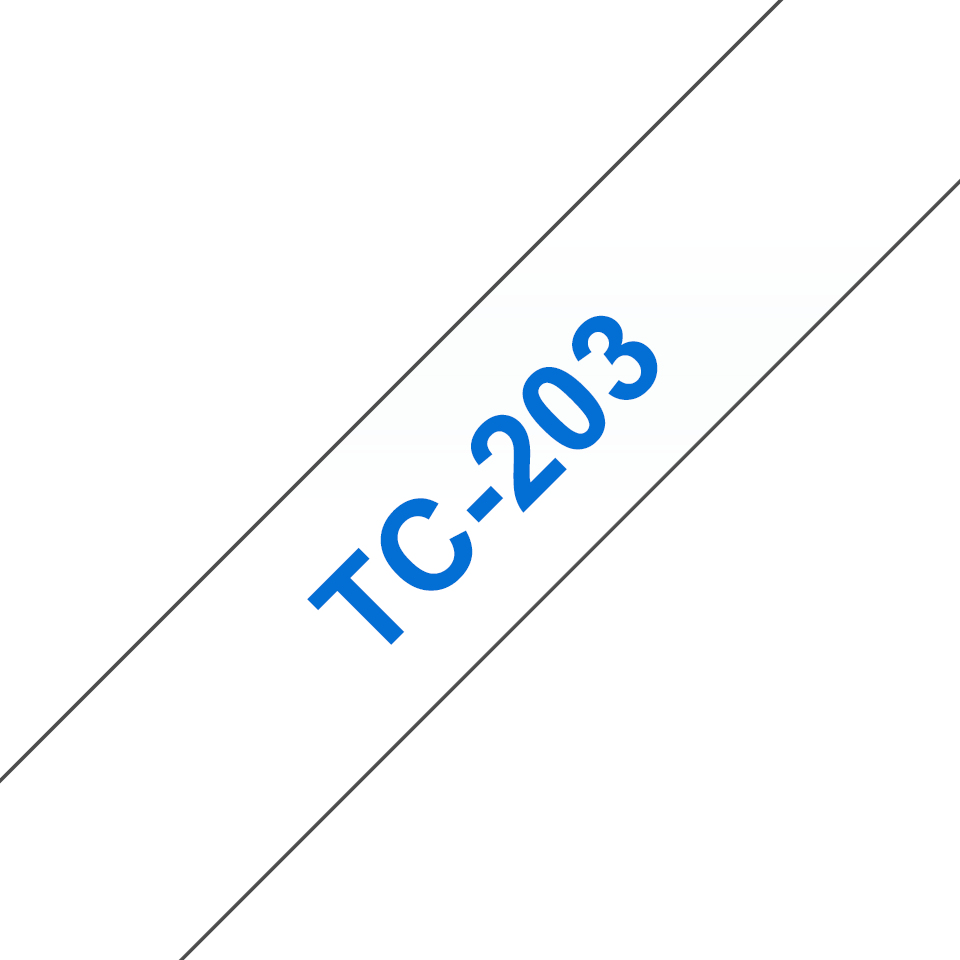 Tape 12mm Lami Blue On White (tc203)