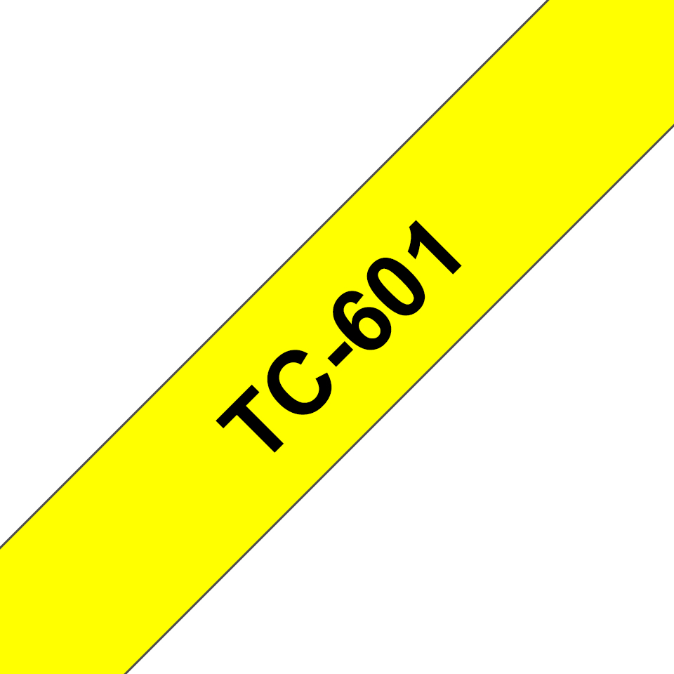 Tape 12mm Lami Black On Yellow (tc601)
