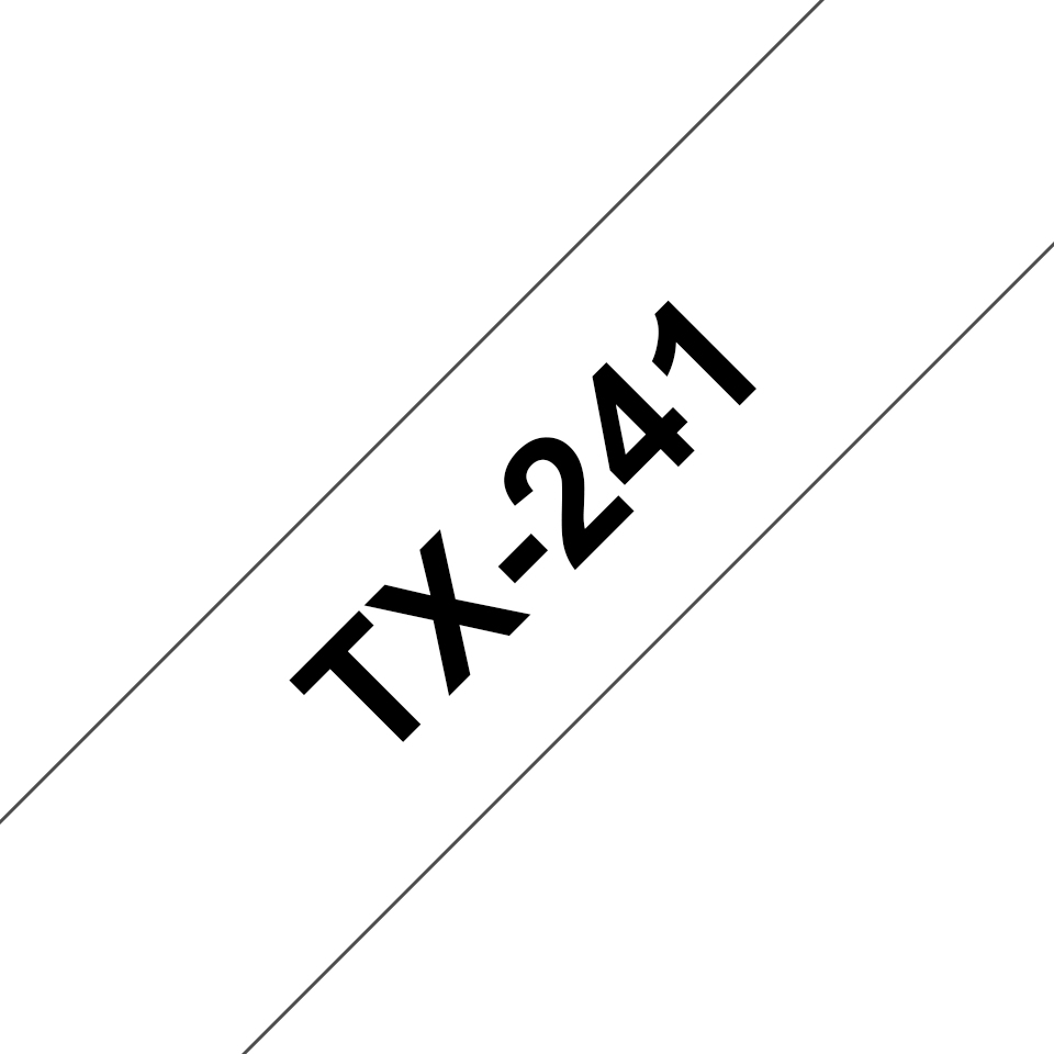 Tape 18mm Lami Black On White (tx241)